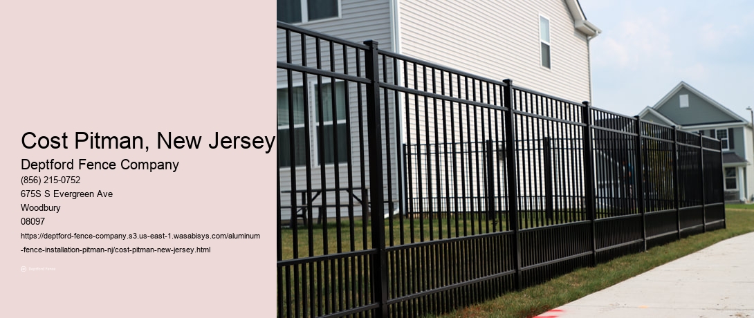 Cost Pitman, New Jersey